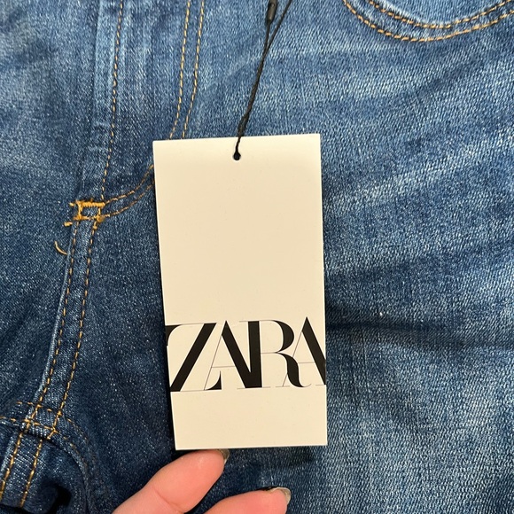 NWT Zara The Low Rise Cropped in Indigo size 10 - Picture 2 of 6